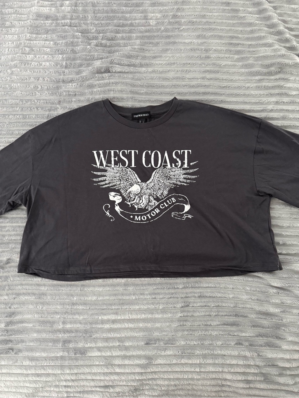 Streetwear Society Black Graphic Tee with White Print